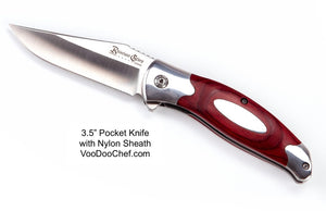 Knife - 3.5" Pocket Knife in Nylon Sheath