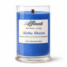 Load image into Gallery viewer, Aloha Bloom Wooden Wick Candle – Luxury 21 oz Soy Blend | Affinati