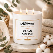 Load image into Gallery viewer, Clean Cotton 3-Wick Candle