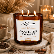 Load image into Gallery viewer, Cocoa Butter Cashmere 3-Wick Candle